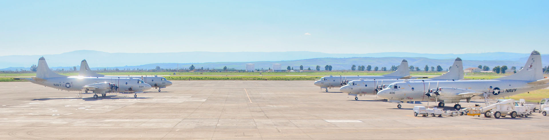 FLC Sigonella air field with planes lined up.